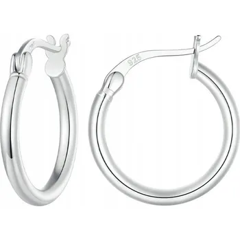 Náušnice Náušnice Kulaté Kruhy Stříbrné Stříbro 925 platina