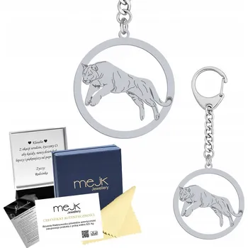 Přívěsek Přívěsek Na Klíče Srebrny do kluczy z Pumą 925 Šperky Dárek DEDIKACE GRAVÍROVÁNÍ