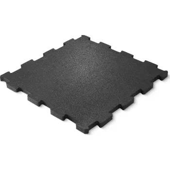 Zátěžová podložka 4FIZJO Gumová podložka do posilovny 4FIZJO PUZZLE, 48,5x48,5x2 cm 20 MM ČERNÁ