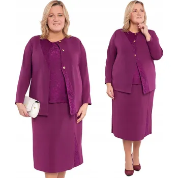 Podprsenka Fialový komplet s krajkovou halenkou 48/50