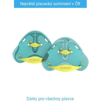 Plavecké rukavice Speedo Biofuse Finger Paddle Arctic Glass Žluto/modrá