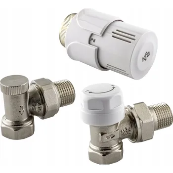 Hlavice pro radiátor KFA TERMOSTATICKÁ SADA RADIÁTOROVÁ ROHOVÁ BÍLÁ