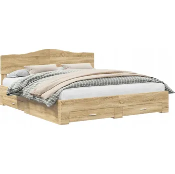 Postel Rámeček postele Dub Sonoma 180 x 200 cm Materiál: dřevotříska