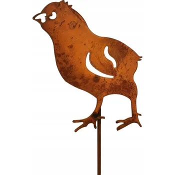 Obraz Kuřátko - přírodní zahradní dekorace na tyčkách | REZ