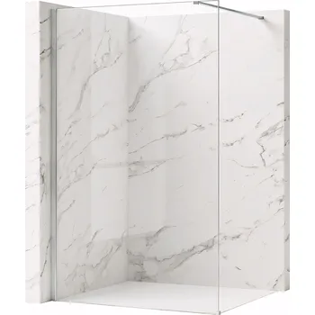 Bezrámová sprchová zástěna REA FLEXI 70 cm, chrom/transparent - bez vaničky