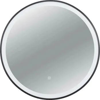 Zrcadlo Balneo Venus zrcadlo 90x90 cm kulatý s osvětlením s vyhřívací podložkou černá L0101010403-4