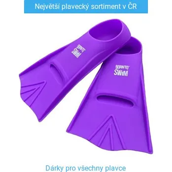 Ploutve BornToSwim Junior Short Fins Purple XXS