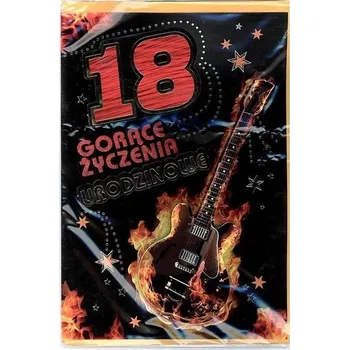 Karnet 18-stka naklejany 3D nr 002 + koperta