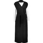 Kixmi dámská vesta elegantní Dlouhá KIXMI OTYLIA ČERNÁ velikost M