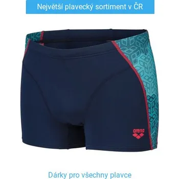 Pánské plavky Arena Camo Kikko Swim Short Navy S - UK32