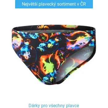 Chlapecké plavky Speedo 6.5cm Digital Allover Brief Boy Black/Hypersonic Blue/Orange/Lumo Green 152cm