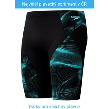 Pánské plavky Speedo Max Compress Jammer Black/Turquoise XS - UK30