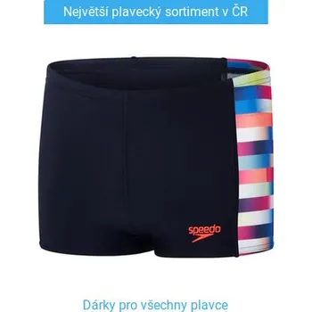 Chlapecké plavky Speedo Digital Panel Aquashort Boy Black/Rainbow 152cm