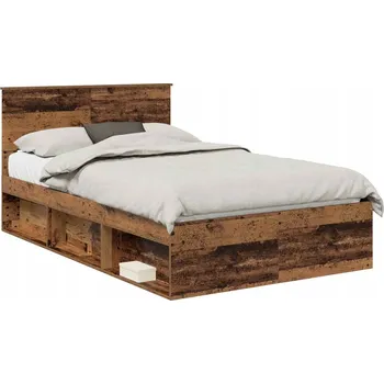Postel Rám postele Staré dřevo 120 x 200 cm Masivní borové dřevo