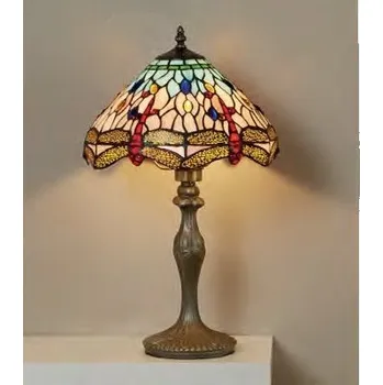 Svítidlo Searchlight EU1287 Stolní lampa TIFFANY DRAGONFLY hnědá