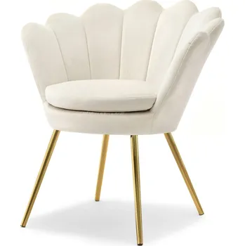 Křeslo Mebel Partner Laziam (krémová + zlatá)