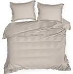 Povlečení 160x200 cm z bavlny renforcé béžové barvy zdobené stužkou REINA 38B