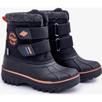 Dívčí sněhule Dětské sněhule na suchý zip Lee Cooper – černé Velikost: 33