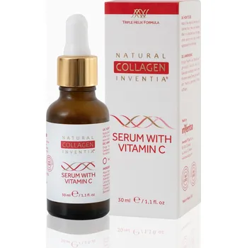 Pleťové sérum Rozjasňující sérum s vitaminem C a živým kolagenem 30 ml - Inventia