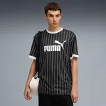 Pánský dres PUMA ESS STRIPED JERSEY 688263-01 ČERNÁ 4XL
