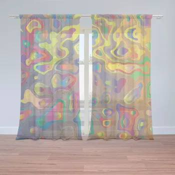 Záclona Sablio Záclony Barevné skvrny: 2ks 150x250cm