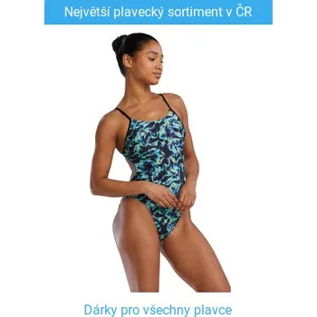 Dámské plavky Tyr Durafast Elite Cutoutfit Energia Green XXL - UK40