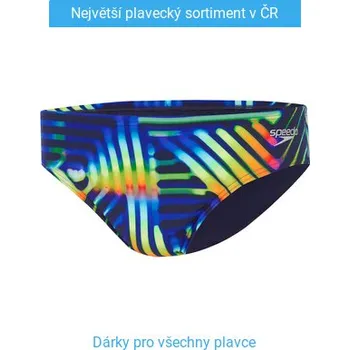 Pánské plavky Speedo Allover Digital 8 cm Brief Pahala Geo/True Navy S - UK32
