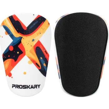 Chránič nohou PROSKARY Fotbalové chrániče mini 12x8cm 120 MM BÍLÁ|MODRÁ|ORANŽOVÁ