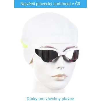 Plavecké brýle Mad Wave Razor mirror Bílo/zelená