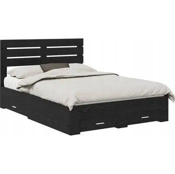 Postel Rámeček postele s zásuvkou a opěrkou hlavy Materiál na bázi dřeva