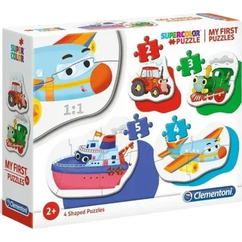 Puzzle Puzzle Clementoni 14 dílků Moje první puzzle Vozidla 4 v 1