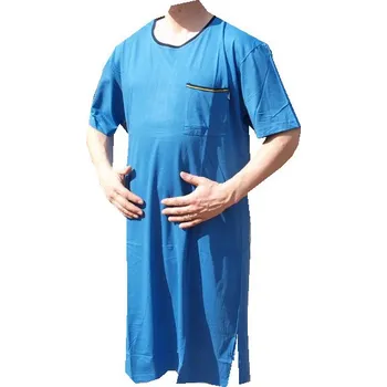 Pánská noční košile xcena Bavlněná noční košile jednobarevná Velikost: L