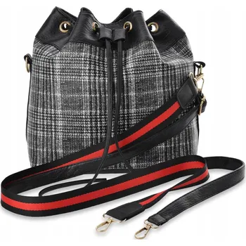 Kabelka Dámská Kabelka Vak Vzor Pepito s Ozdobným Popruhem Kabelka Přes Rameno