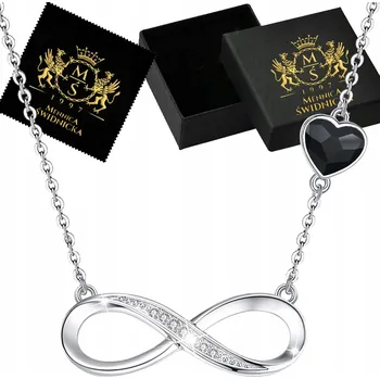 Náhrdelník Náhrdelník Celebrita Srdce Nekonečno Dárek Stříbro