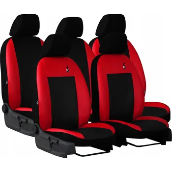 Moto oblečení Autopotahy do auta Peugeot Rifter 5x1 (2018-...) dodávka, Road, červená barva