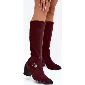 Dámské kozačky Kozačky na podpatku model 221524 Step in style 37