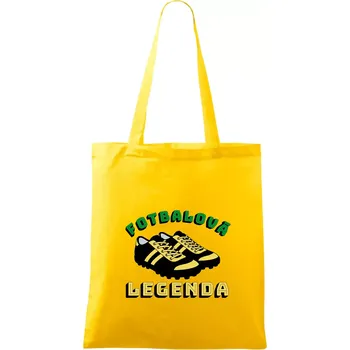 Fotbalová legenda kopačky - Taška bavlněná - 42 x 38 cm ( Žlutá )