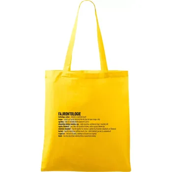 FAJRONTOLOGIE - Taška bavlněná - 42 x 38 cm ( Žlutá )