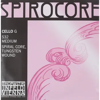 Struna pro kytaru a smyčcový nástroj Thomastik Spirocore Wolfram G S32 + prodloužená záruka 3 roky