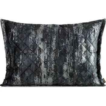 PREMIUM dekorační povlak na polštář BLINK 43 ze sametu prošívaný zdobený třpytivým stíraným potiskem