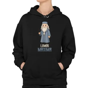 Žertovný předmět Lumos Maxima - Albus Dumbledore - dámská mikina s potiskem pro fanoušky série Harry Potter- Tričkový.cz