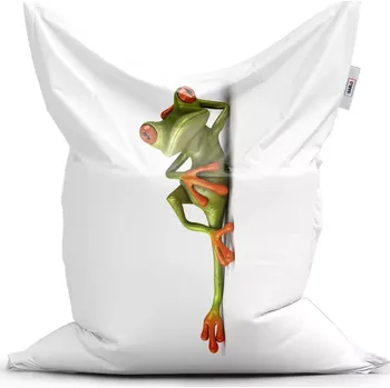 Sedací pytel Sablio Sedací vak Classic Ležící žába - 150x100 cm