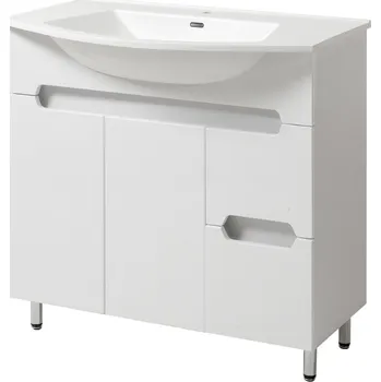 Koupelnový nábytek Lavedo Estel 85 koupelnová skříňka s umyvadlem z litého mramoru, ESTEL-85-T-19-ESTEL