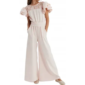 Dívčí oblečení Společenský overal pro dívky na svatební hostina Beatrice, růžový, velikost 140