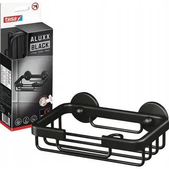 Mýdlenka Tesa ALUXX BLACK nástěnná Mýdlenka černá kovová