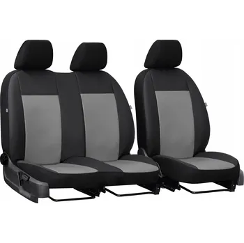 Potah sedadla Autopotahy do auta Citroen Berlingo II 2+1 (2008-2018) dodávka, koženka, šedá barva