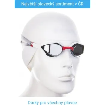 Plavecké brýle Plavecké brýle Mad Wave Alien Mirror Bílo/červená