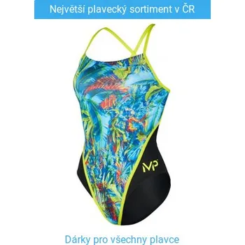 Dámské plavky Dámské plavky Michael Phelps Oasis Racing Back Multicolor/Black 28
