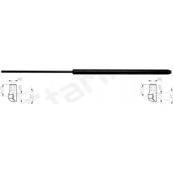 Dveře karosérie Plynová vzpěra zavazadlového prostoru Starline 10.17.800