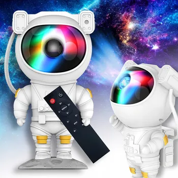 Dětské svítidlo Projektor Hvězdné Oblohy LED Astronaut Noční Lampa pro Děti